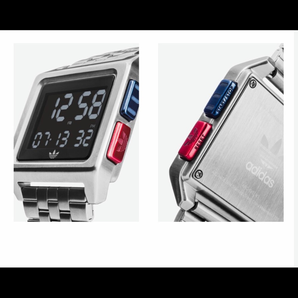 adidas M1 Archive Stainless Steel Digital Watch